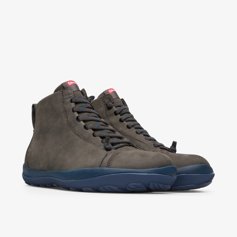 Camper Peu Pista Dark Grey - Camper Mens Ankle Boots ||3748-YIQTW||